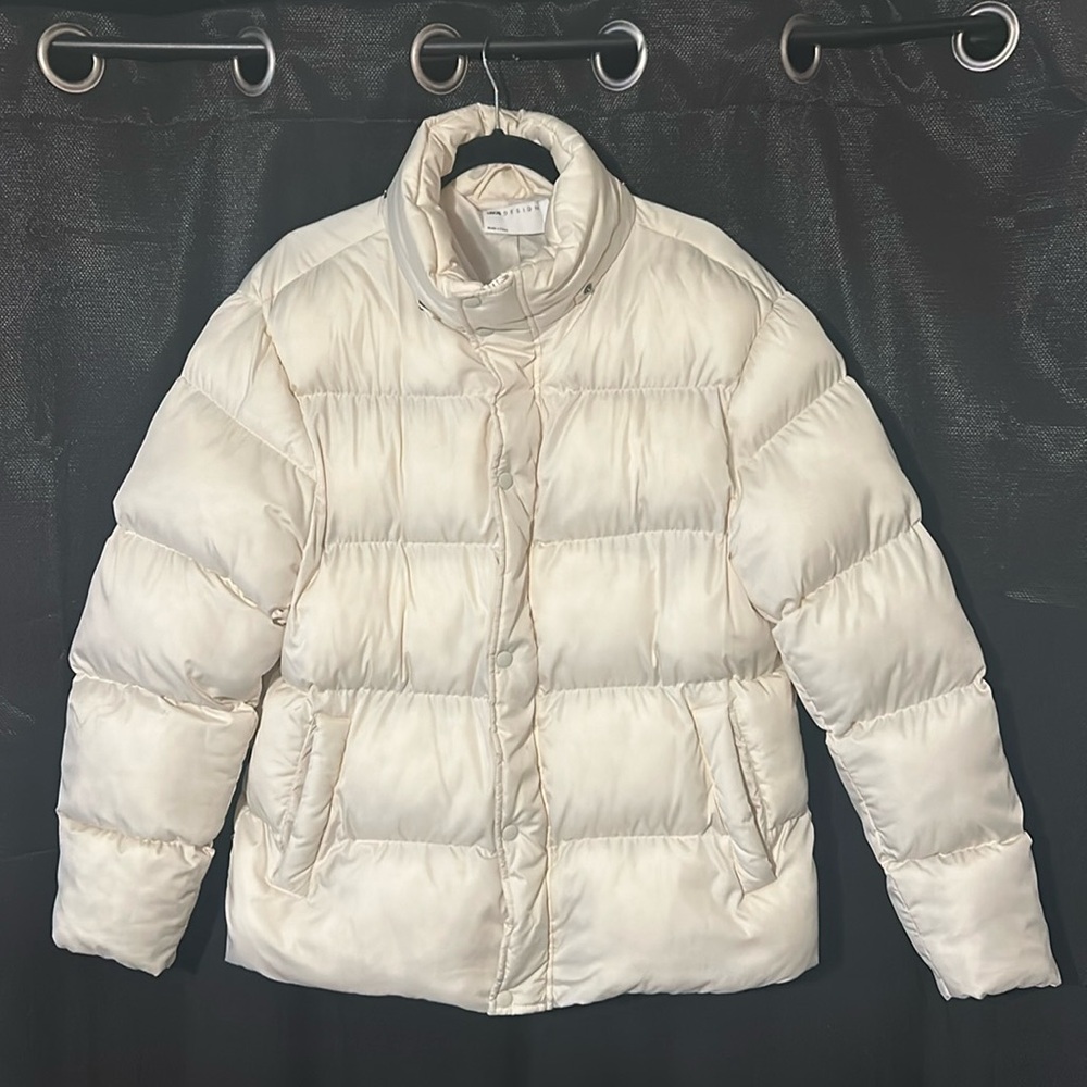 ASOS White and Cream Puffer Jacket
